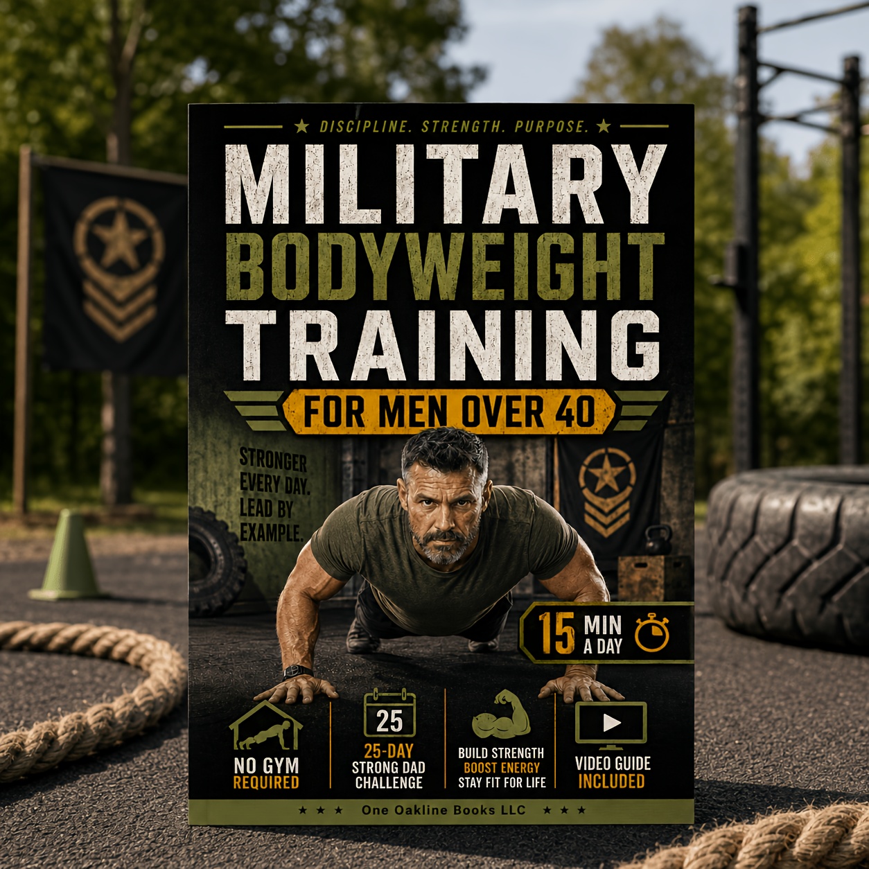 TEMU 28-day Military-style Bodyweight Fitness Challenge For Men Over 40 No-equipment At-home Trainingâ15 Minutes A Day For Fat Burning, Body