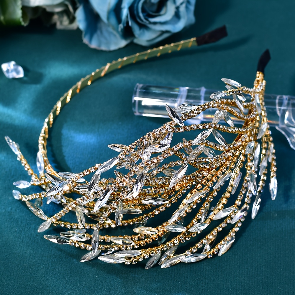 TEMU Fashion Baroque Women's Hair Accessory, -sided Decorative Headband, Suitable For Water Splashing Festival And Mother's Day Gifts