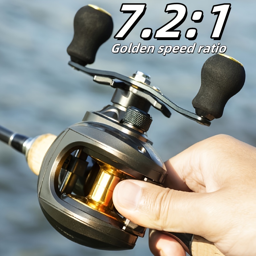 

7.2: Right-hand Fishing Reel, 8kg Brake Force To Prevent , Metal Spool, Suitable For Long-distance Casting