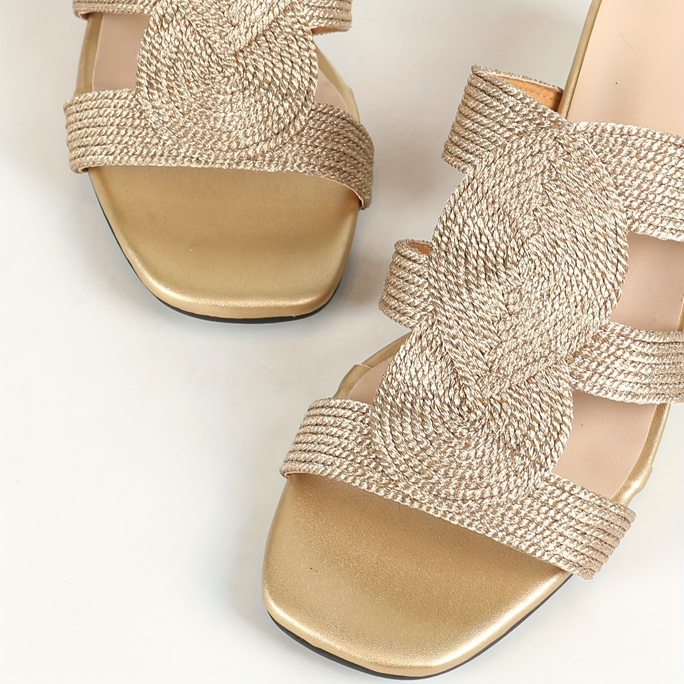 sandalias plataforma gruesa tejidas Temu El Salvador