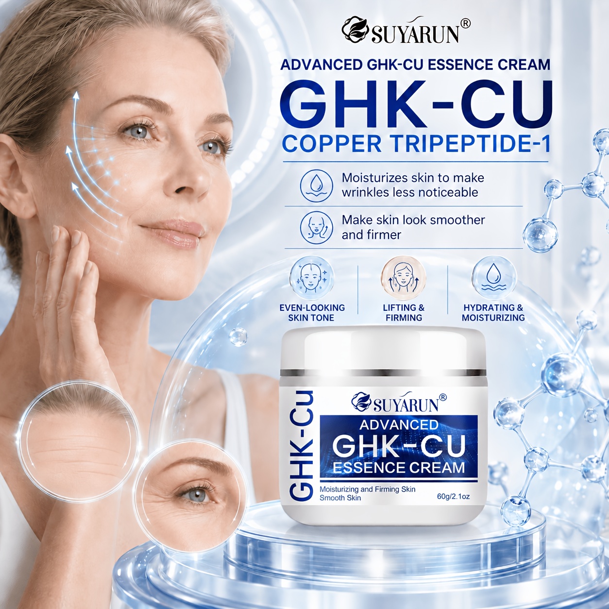 how to make ghk cu cream SUYARUN * Face Cream, Rich in VC + Retinol + Niacinamide, Moisturizes And * The Skin for People Who Stay Up Late * Skin Texture with Non-Greasy * Texture, Unisex And Suitable for Use on * Face And Dirty Genes™_MTHFR Size:5mg Nasal Spray Retatrutide (GLP-3) Reconstitution +