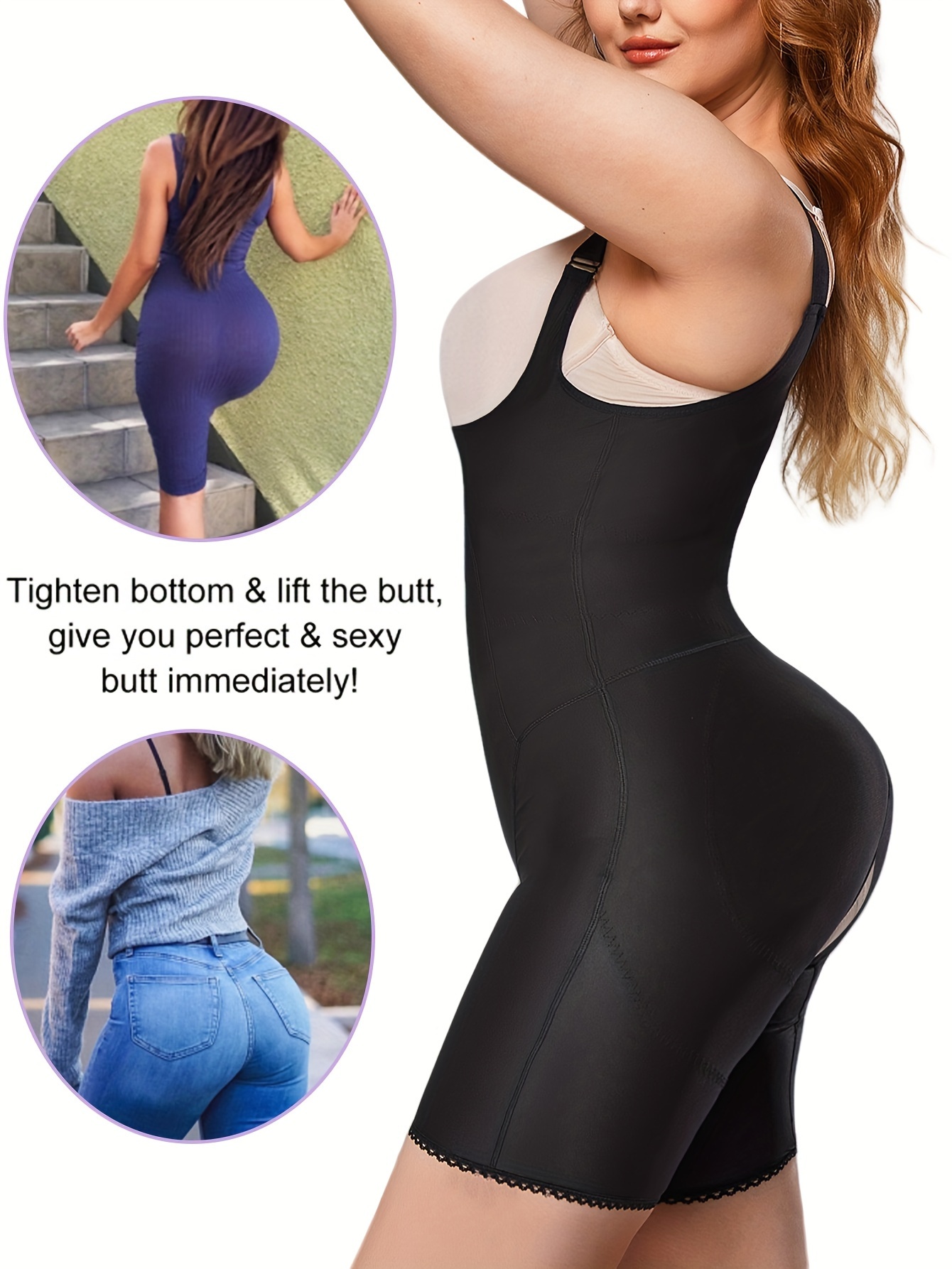 Women Shapewear Bodysuit Tank Waist Trainer Vest Tummy Control Full Body  Shaper