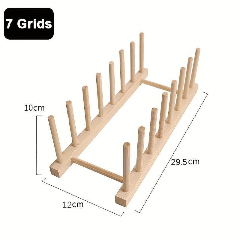 TEMU Appker Appker 2/3/4/6/7 Grids Bamboo Tray, Bowl, Drain Rack, Food Tray Storage Rack, Cover, Cutting Board, Cup Drying Rack, Vertical Drain Rack,