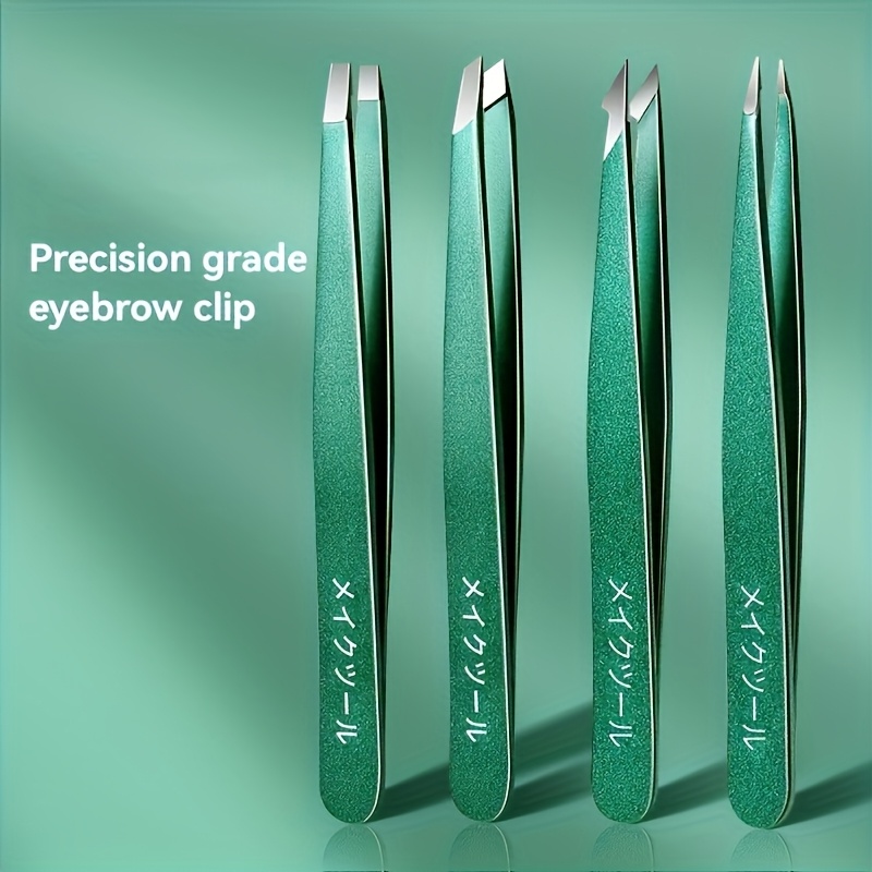 

4pcs Eyebrow Set - Steel, -free For Brow Shaping & Facial Removal