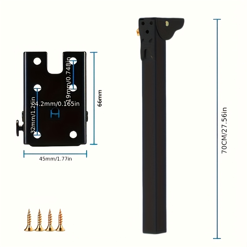 1pc Folding Table Leg For Rvs And Bed Cars - Durable Alloy, Rv Tables