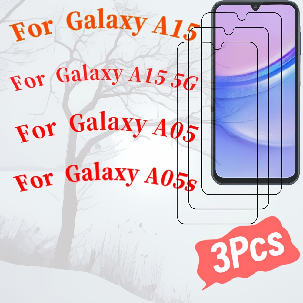 

3pcs For A15. For A15 5g. For A05. For A05s, Ultra-thin/high-/high-/no-bubble/-proof Mobile Phone Tempered Film