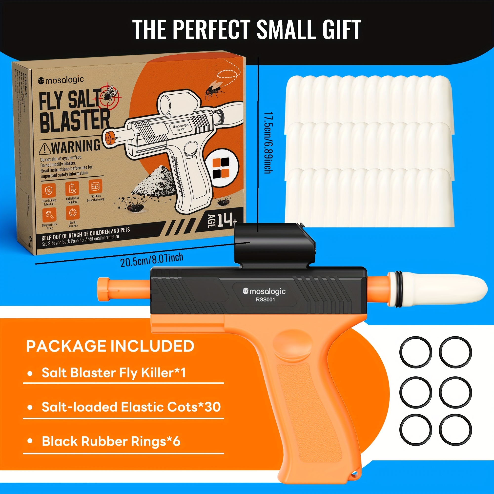 TEMU Salt Blaster - Instant Kill Salt Shooter For Flies, , & Fleas - Chemical-free, -free Pest Control With Salt Spray - Portable Indoor/outdoor
