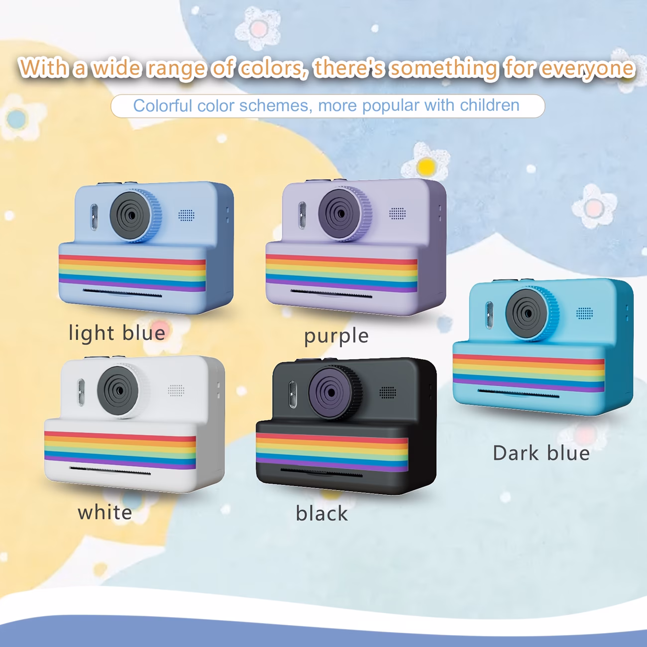 fotocamera instantanea per bambini con selfie e video 1080p - stampante fotografica per ragazzi e ragazze 4+, fotocamera digitale con carta fotografica istantanea, compatibile con iphone/simili (etĆ 4+) Dettagli dell'articolo 1
