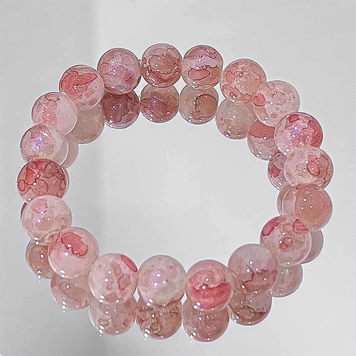 Image of 1pc New Chinese-style Glass Bead Bracelet, Unique Mermaid , Perfect Gift For , Women' Wear For Dates & Parties, Ladies' Bracelet