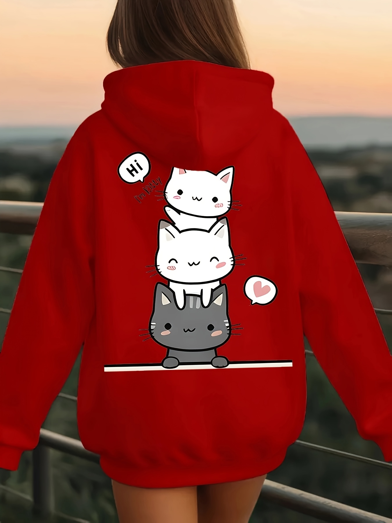 Kawaii Hoodie Für Teenager Mädchen Kapuzenpullove Produktbild-Vorschau 12