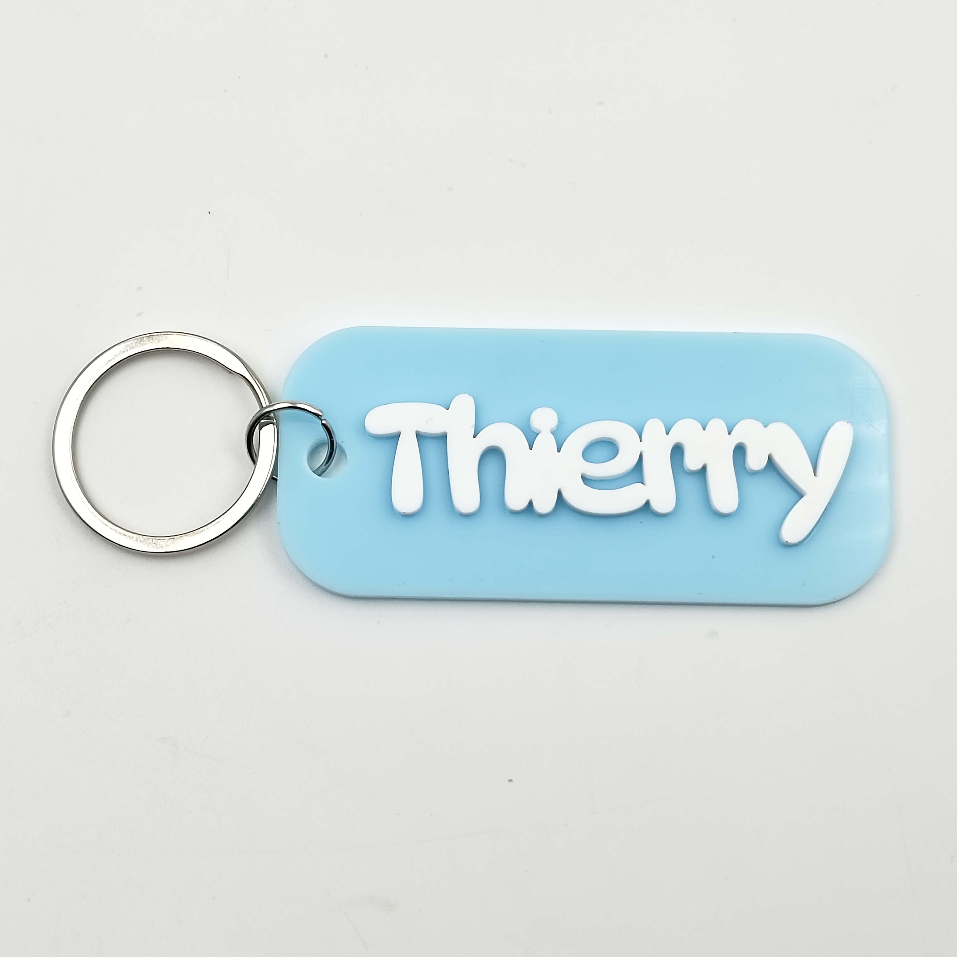 Personalized 3D Name Key Rings, Custom Acrylic Bag Tags