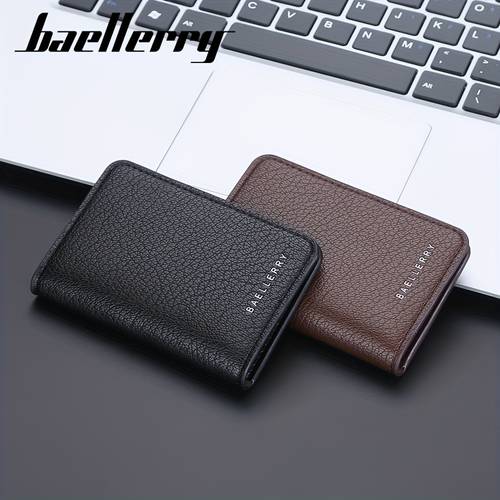 new short mini wallet with lychee pattern simple money clip multi card holder credit card bank card case