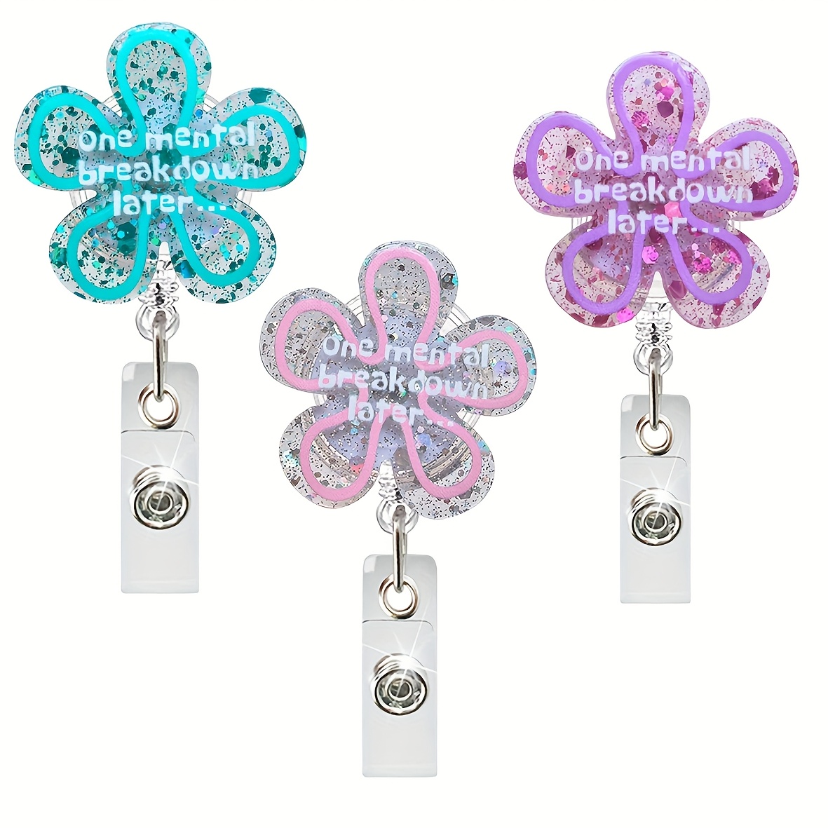 Cute Pink Cowboy Cat Badge Reel – Retractable ID Holder For Nurses, Doctors, Students & Office Workers
