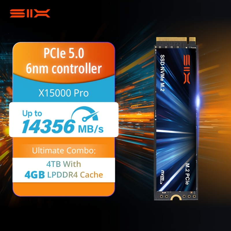 【新品未開封】SIX X7400 SSD 2TB Read: 7350 MB/s Amazon | SIX X7400Pro NVMe M.2 SSD PCIe Gen4x4 2TB M.2 2280
