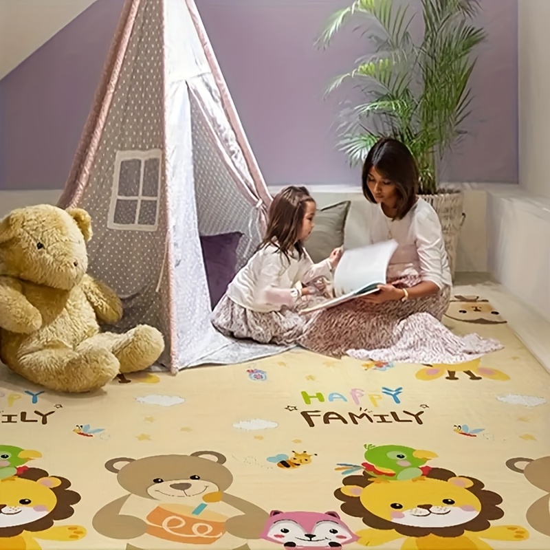 Double Sided Cartoon Patterned Playmat for Tots