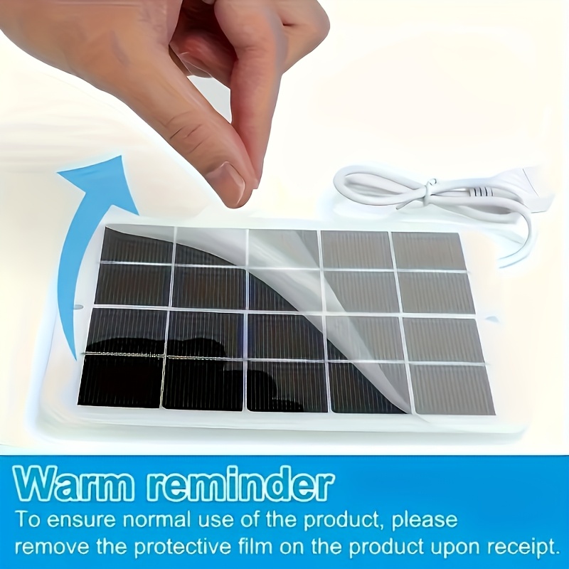 portable usb solar panel charger with led indicator compact multi function outdoor power supply for travel camping emergencies ideal for devices flashlights fans more high   charger emergency charger   durable solar panel solar phone charger Product details 3