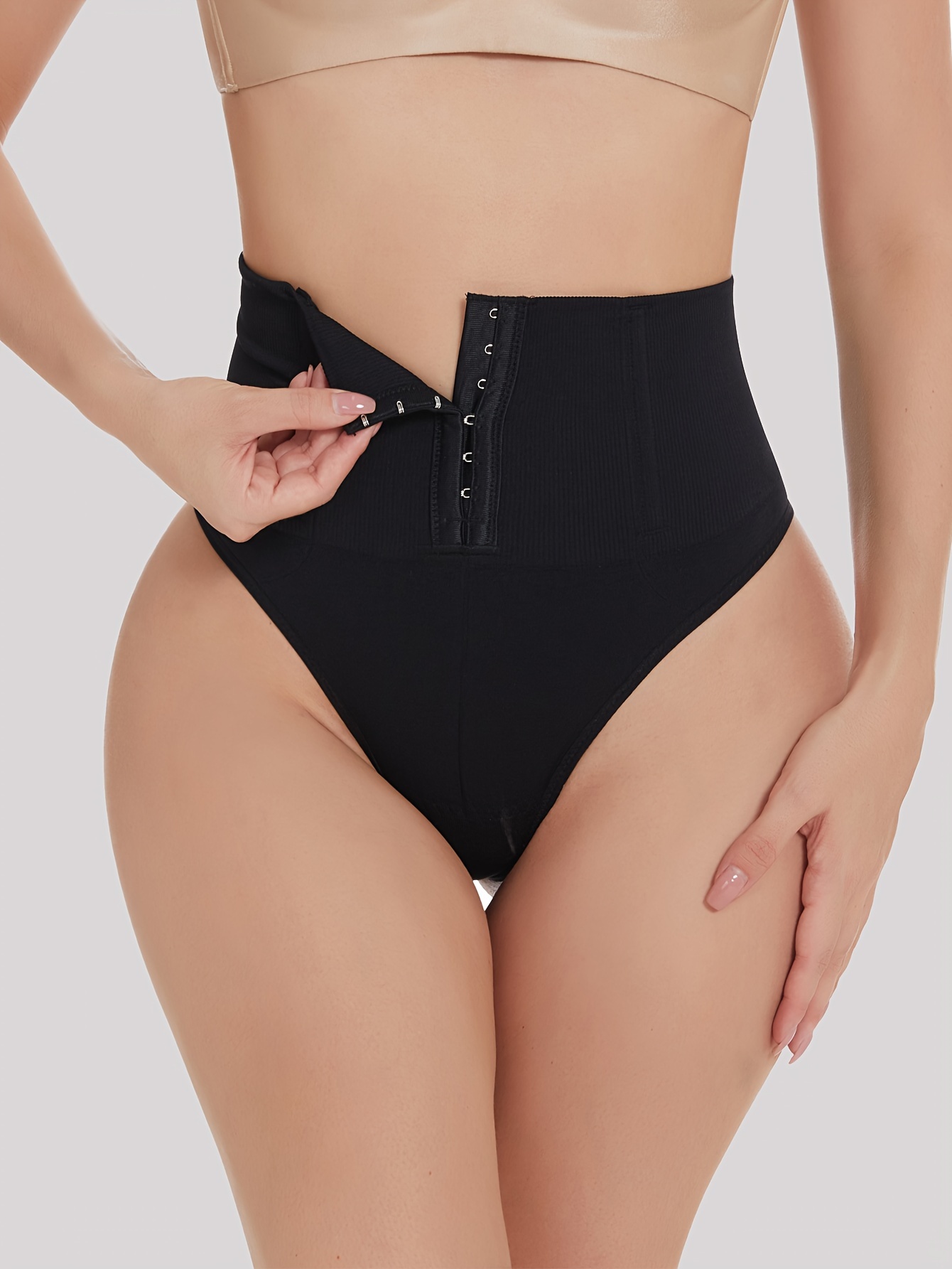 Buy PLUMBURY® Women's High Waist Seamless Smooth Tummy Control Shapewear  Panty Briefs, Beige at