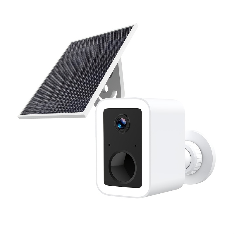 TEMU Vstarcam Dual-band Wifi Camera, Solar-powered Outdoor Wireless Security Camera, Detection, Night Vision, Supports Sound And Light Alarm, Home
