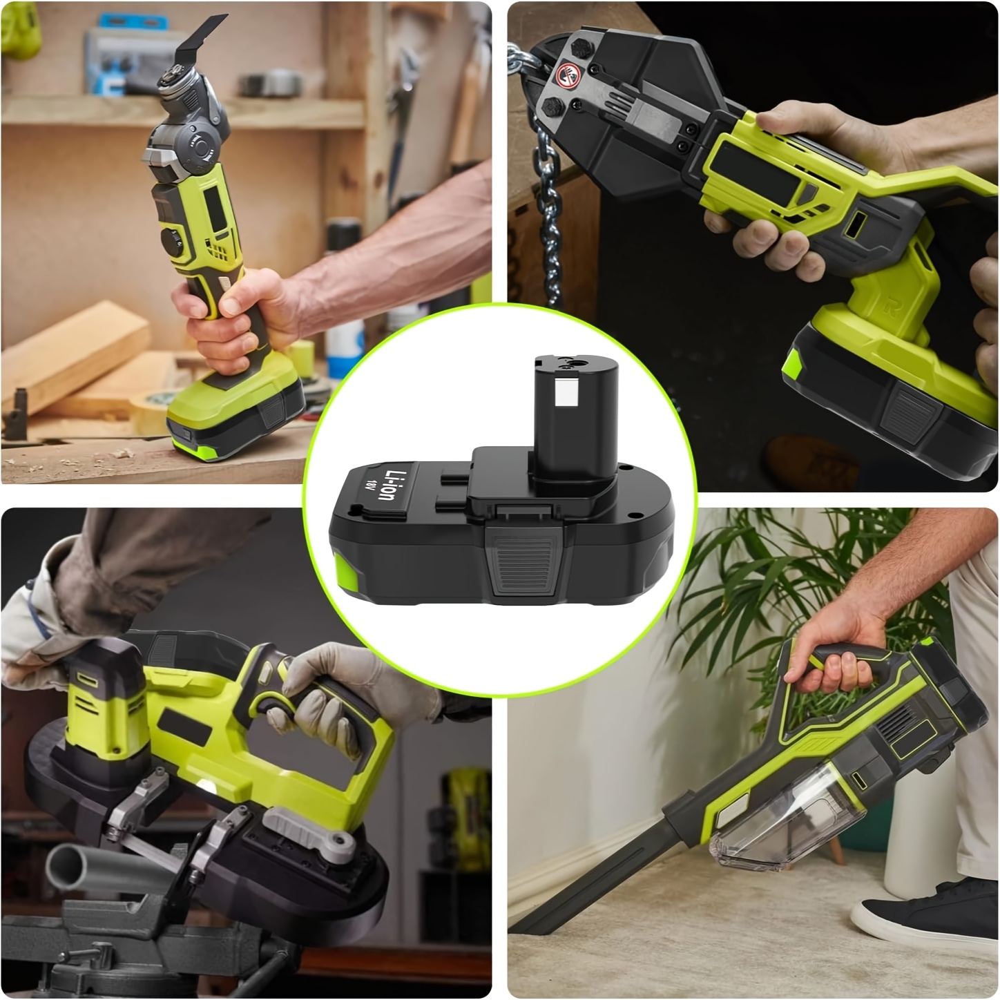 18v 6000mah batteries replacement 18v battery 2packs Temu