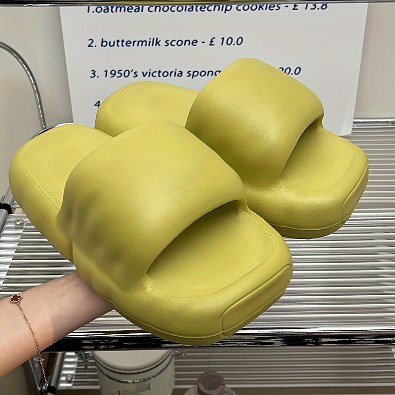 SHAINE Nuage Pantoufles Caoutchouc Maison Pantoufles Chaussures De Bain Mules Antidérapantes Été Jardin Pantoufles De Bain Tongs Cozislides Pantoufles