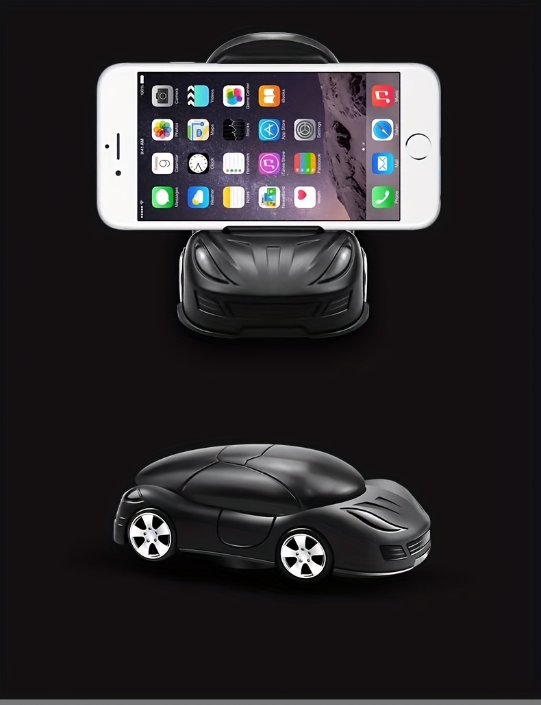 Car Model Phone Holder Set(1pc Phone Holder+1pc Shift Gears), Foldable Car Dashboard Phone Holder, 360 ° Rotating Universal Phone Holder, Car Accessories