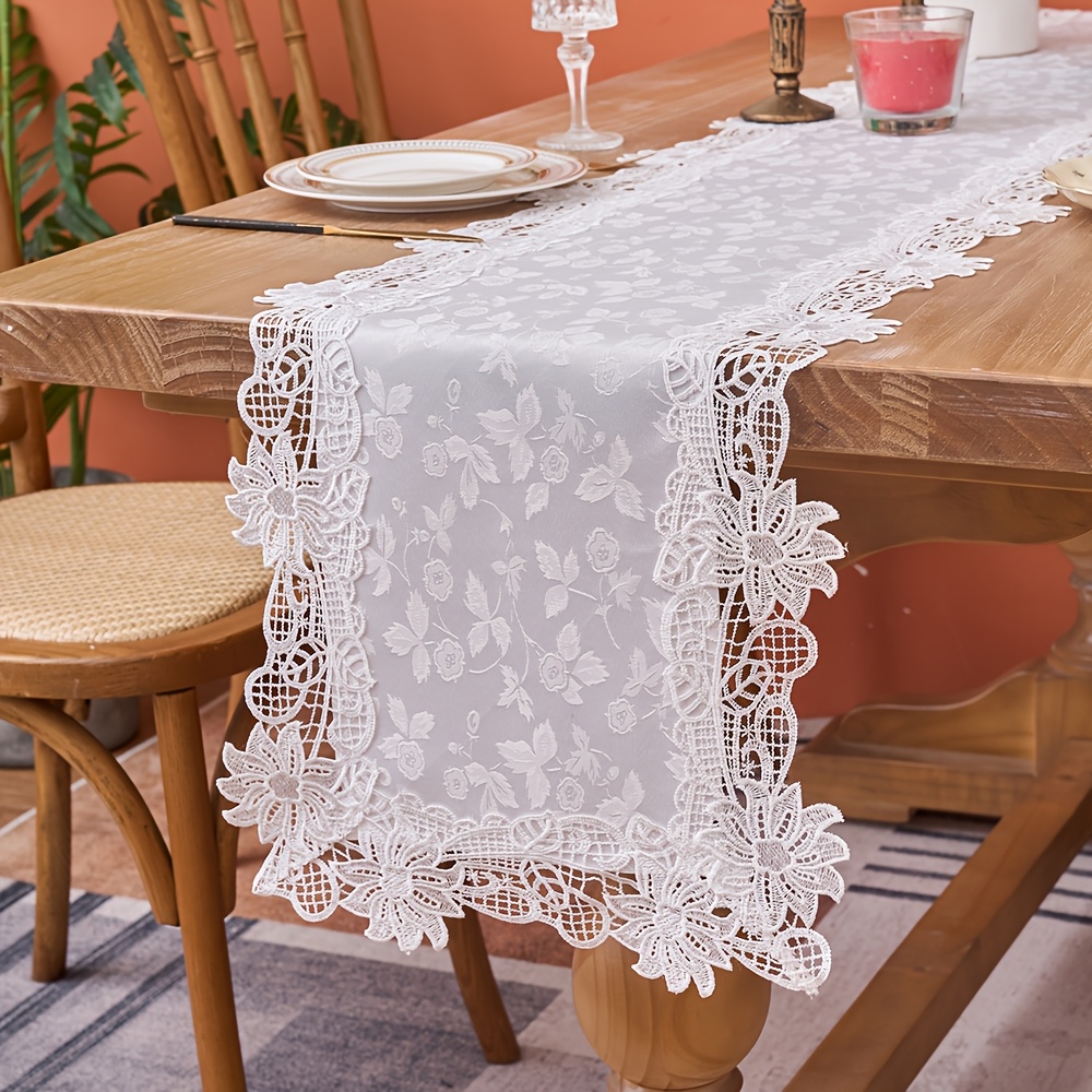 embroidered dresser scarves The Fern – HOPE & IVY main image 1