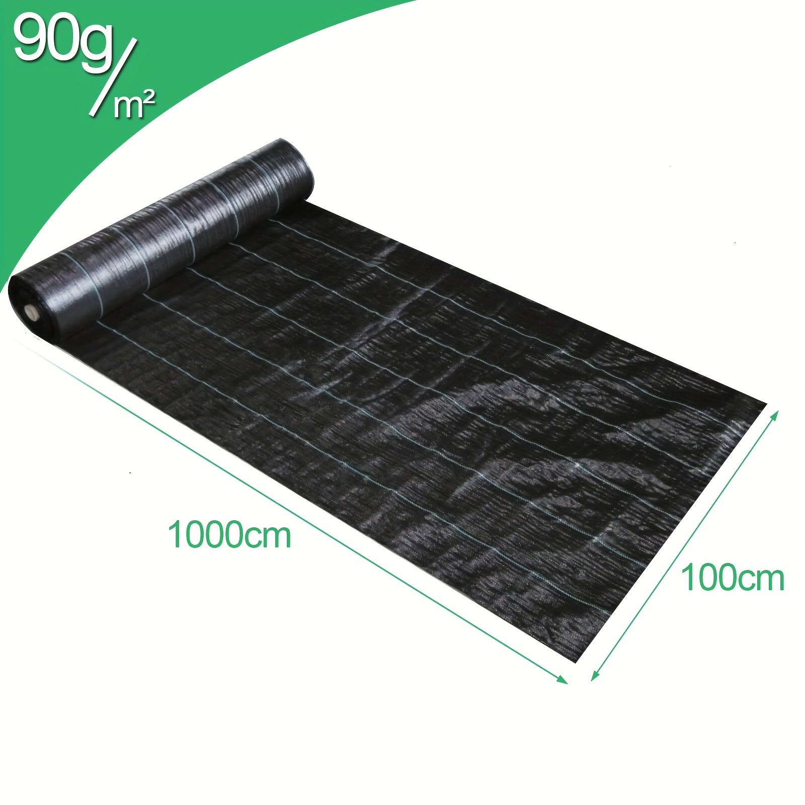 Image of Weed Fleece Garden Fleece, Ribbon Fabric Weed Film Ground Fabric Water-permeable - Tear-resistant Weed Fleece - Uv Stabilization (90g/m² - Folded)
