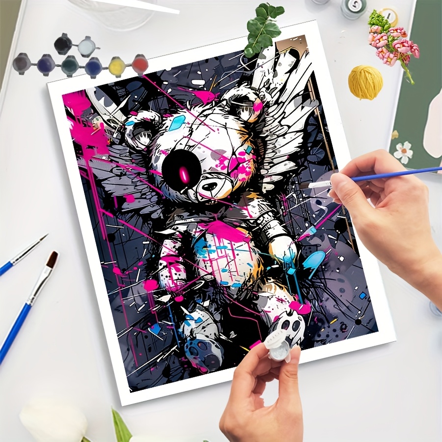 DIY Number Painting Kit Bear Home Wall Decor Gift Choice