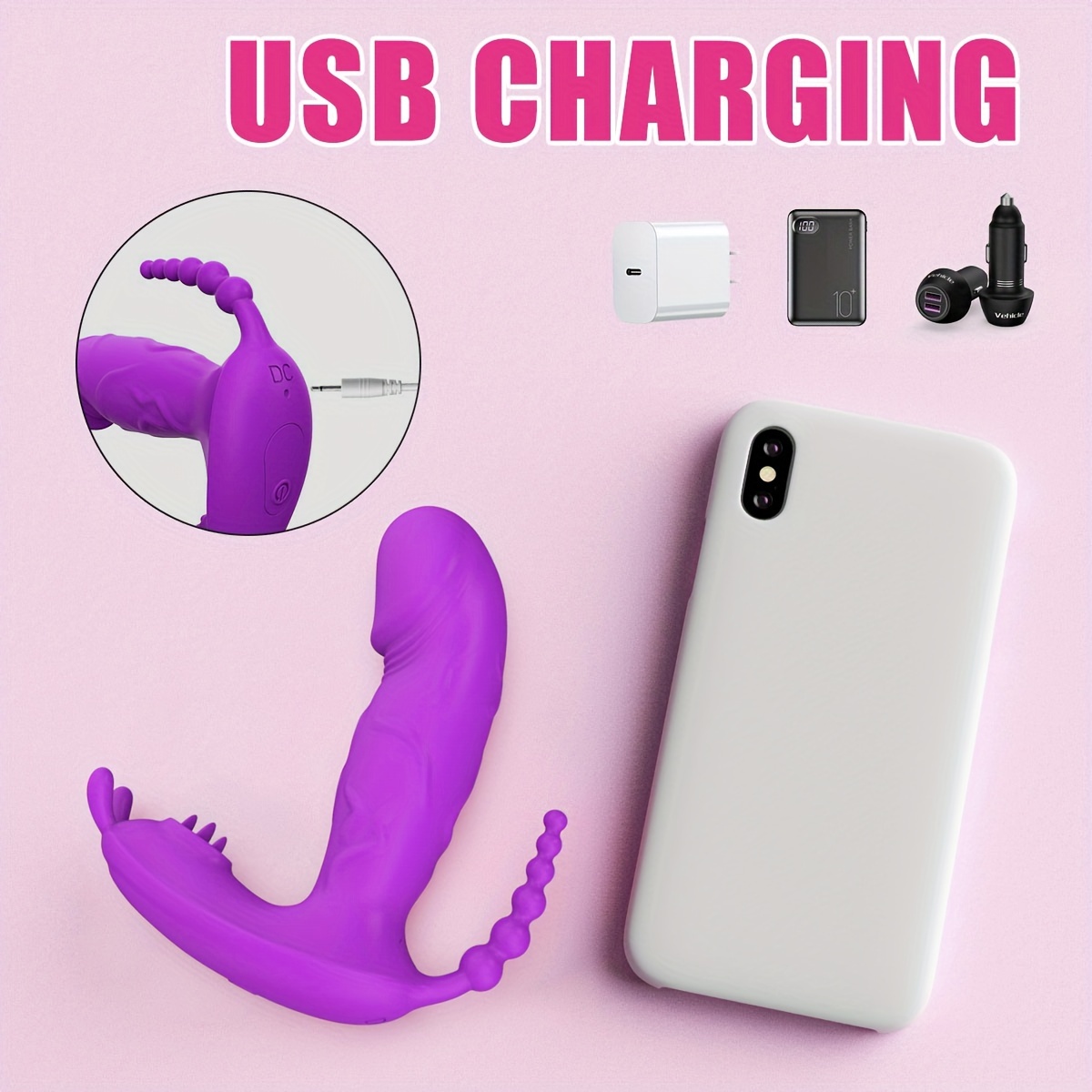 1pc wearable remote control vagina stimulator with g spot       9 quick vibration and     quiet underwear vibration usb charging lithium battery app control 3 7mah capacity Product details 8