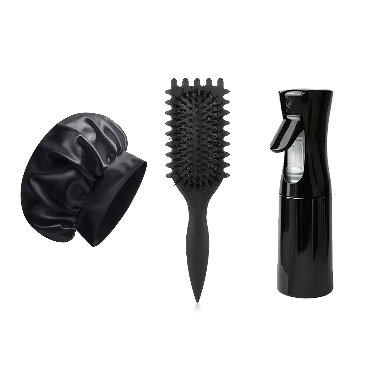 3pcs Curling Styling Tool Set with Comb and Spray Bottle