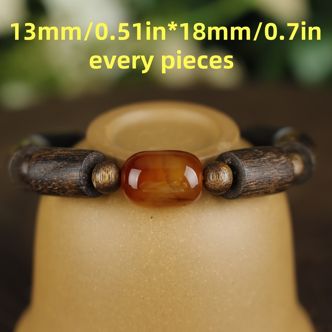 Handwoven Gourd-Shaped Incense Bead Bracelet
