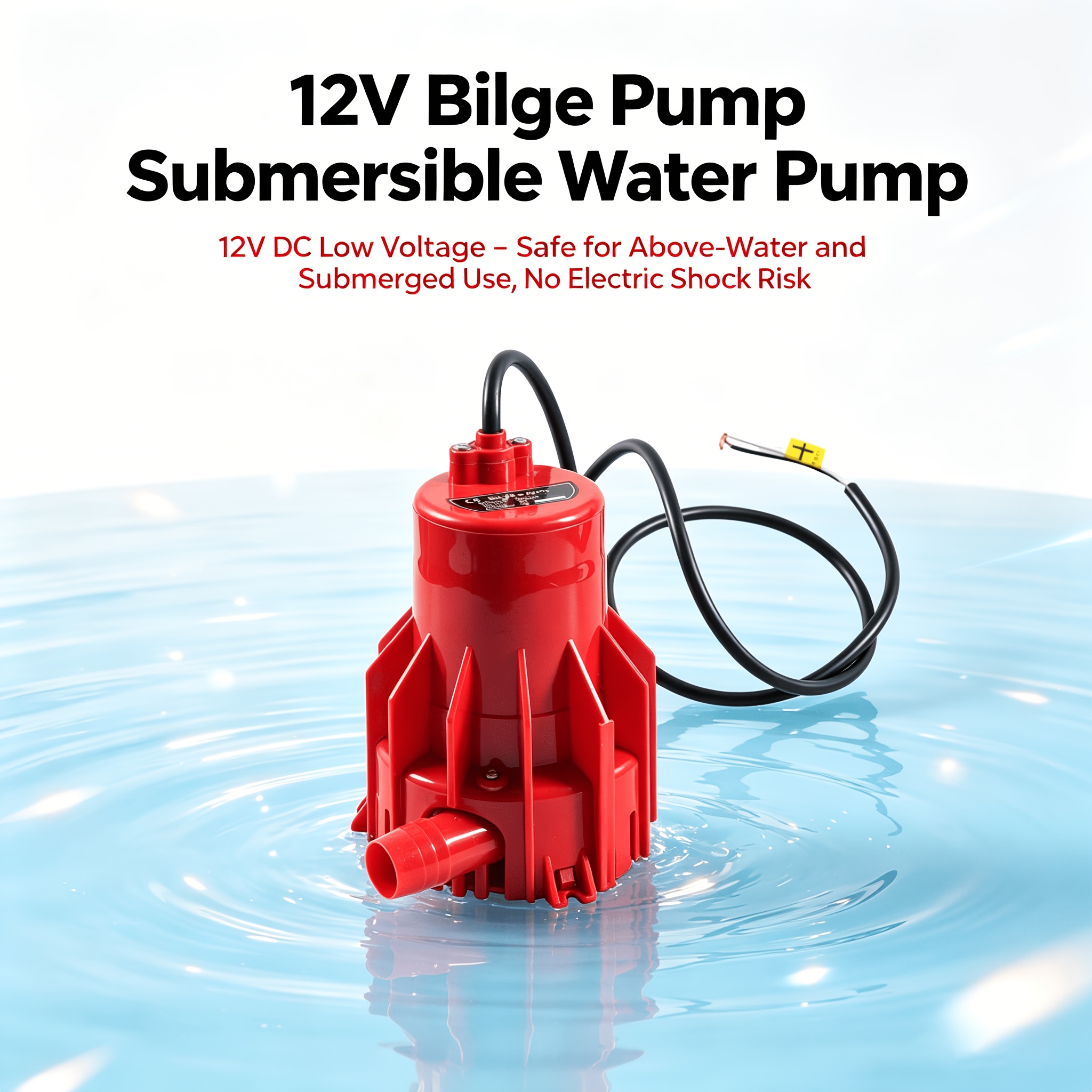 DC12V High Power Marine Bilge Pump for Boat & RV