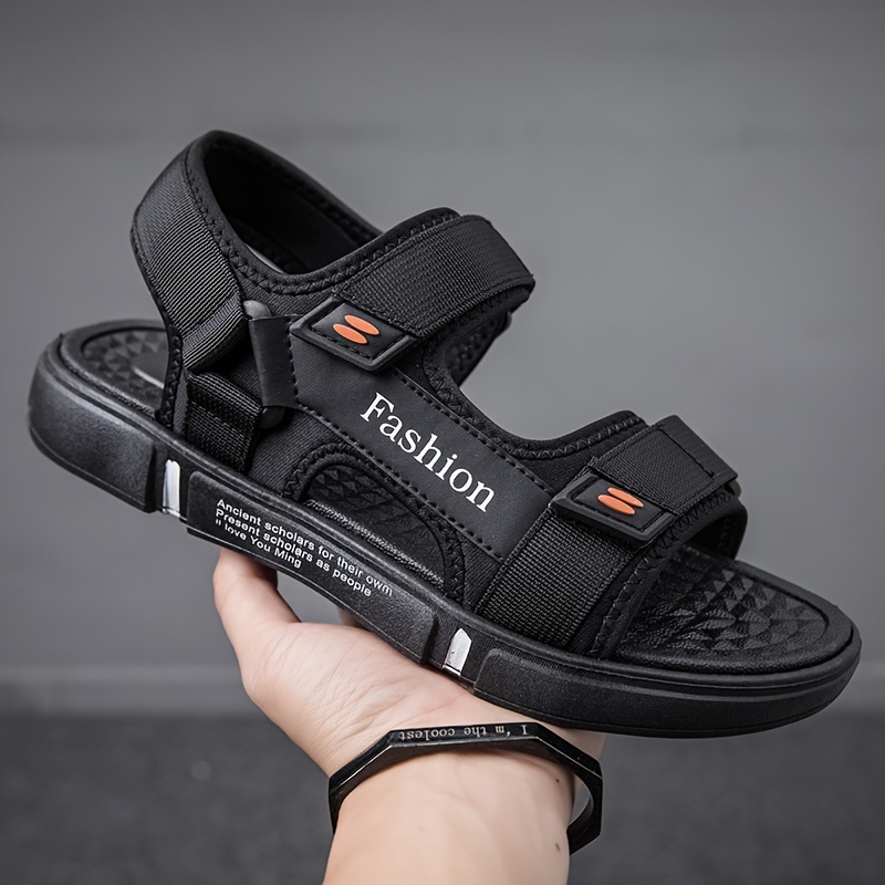 Sandales Respirantes Homme – Confort Été Sandales respirantes à bout ouvert pour hommes, couleur unie, avec grains de massage, confortables, antidérapantes, durables, anti-odeurs, chaussures d