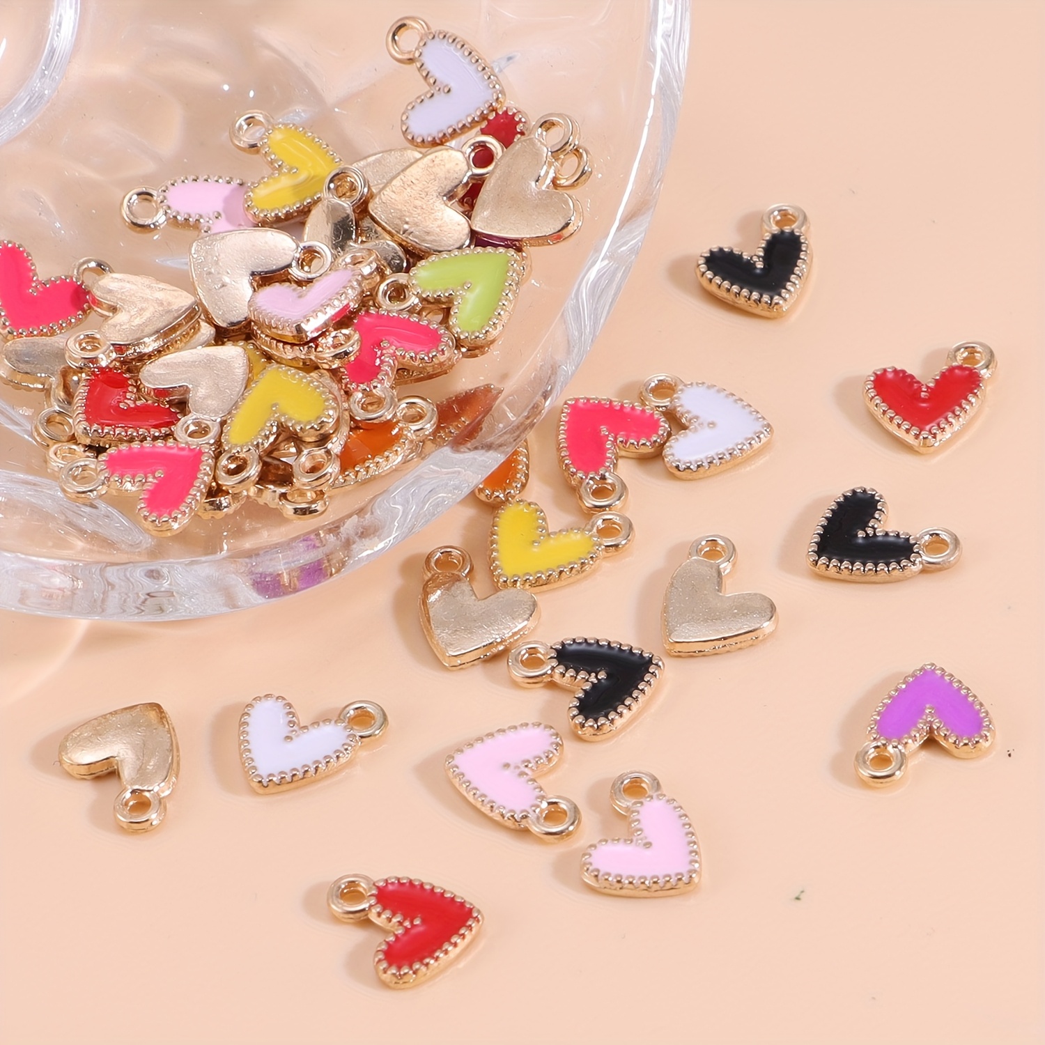 

50pcs Ywli Alloy , Assorted Enamel , Pendant For Making, Handcraft Supplies