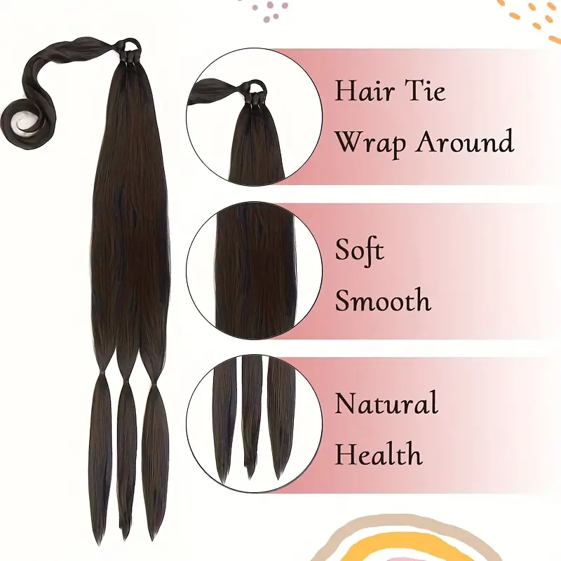 wrapped ponytail hair extension details 4