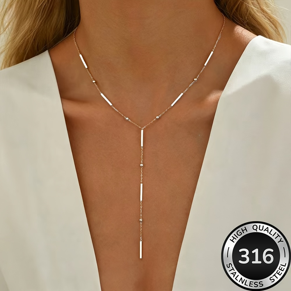 Women's High-Quality Stainless Steel Stacked Necklace, Everyday Elegance