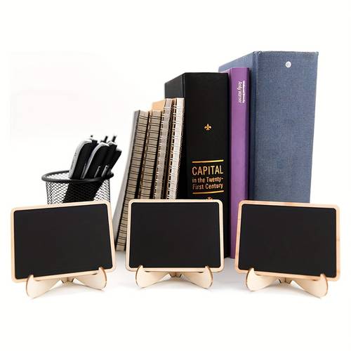 10 stück mini quadratische holztafeln, schreibtischdeko, ideales geschenk für weihnachten, halloween, thanksgiving, muttertag, vatertag, abschlussfeier, hochzeit, 4. , ostern, jubiläum, geburtstag, frühling, sommer, herbst, winter, party-tischdekoration, ohne federn, keine stromversorgung