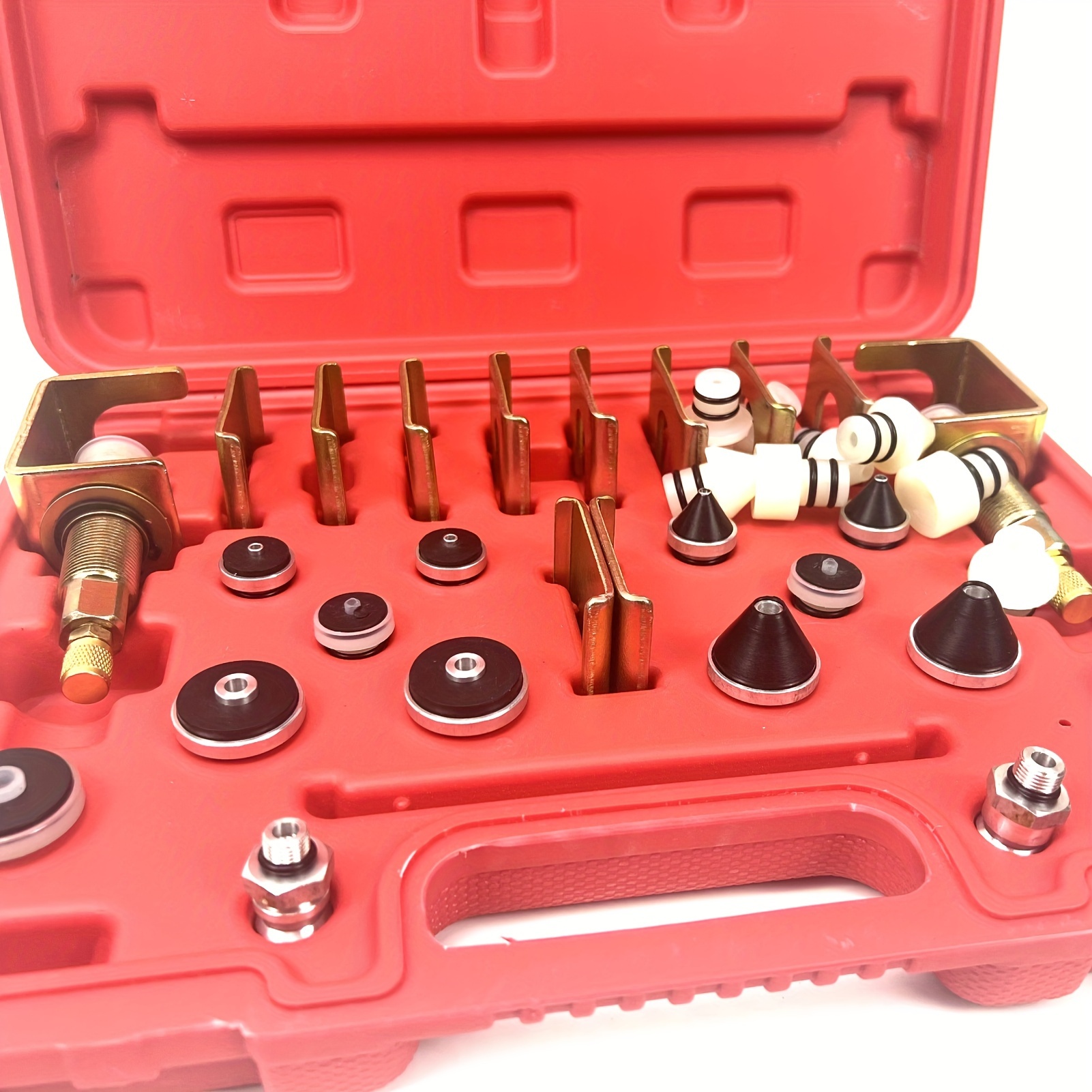 Universal Car Ac Leak Detection Tool Kit Hose Adapters Temu