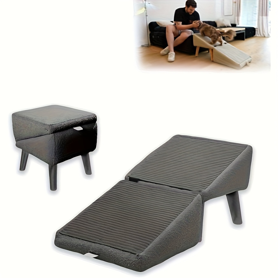 Temu – TEMU 2-in-1,foldable Individual Dog Ramps, Multi-functional Heavy-duty Pet Stairs And Staircases, -style Dog Ramps Suitable For Sofas, Beds, Pet
