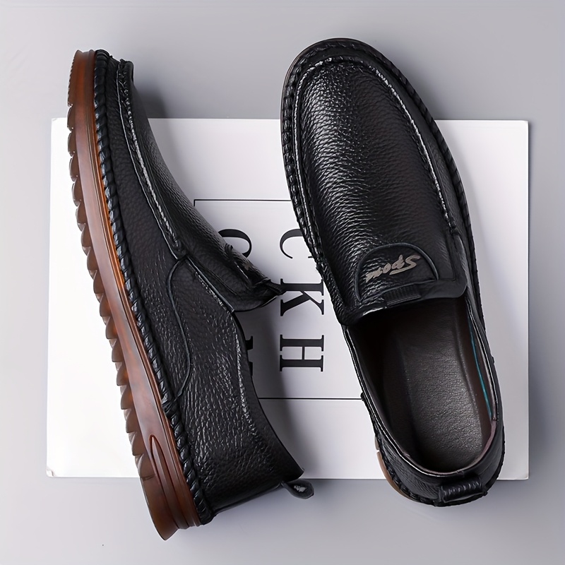 Men'S Summer Business Casual Shoes with Soft Soles, Soft Oxford Shoes, Comfortable Slip-On Walking Shoes for Outdoor Use.