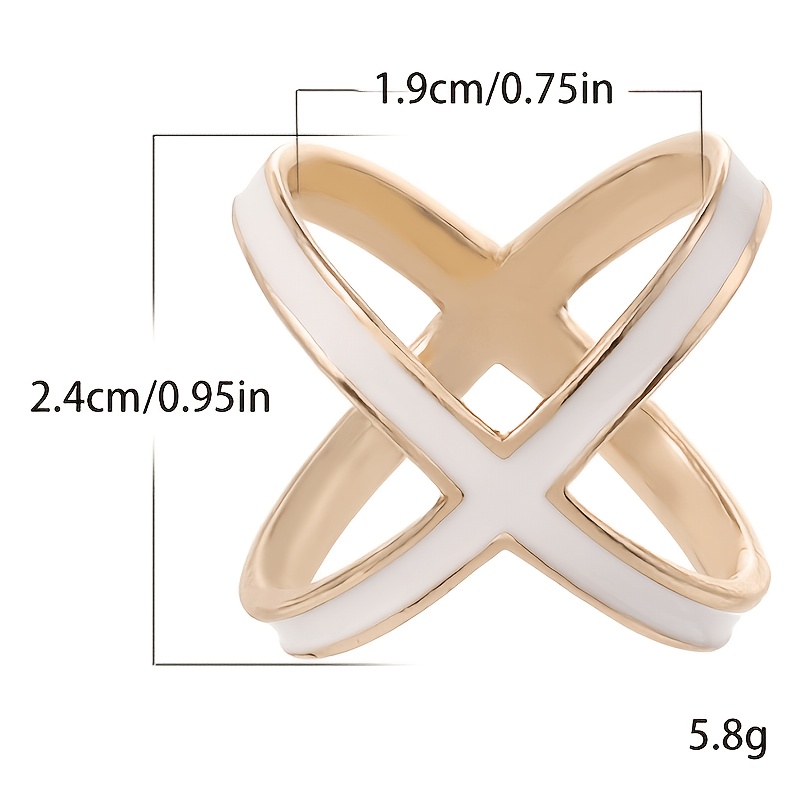 Elegant Enamel Cross Scarf Buckle, Multi-functional Fashion Accessory