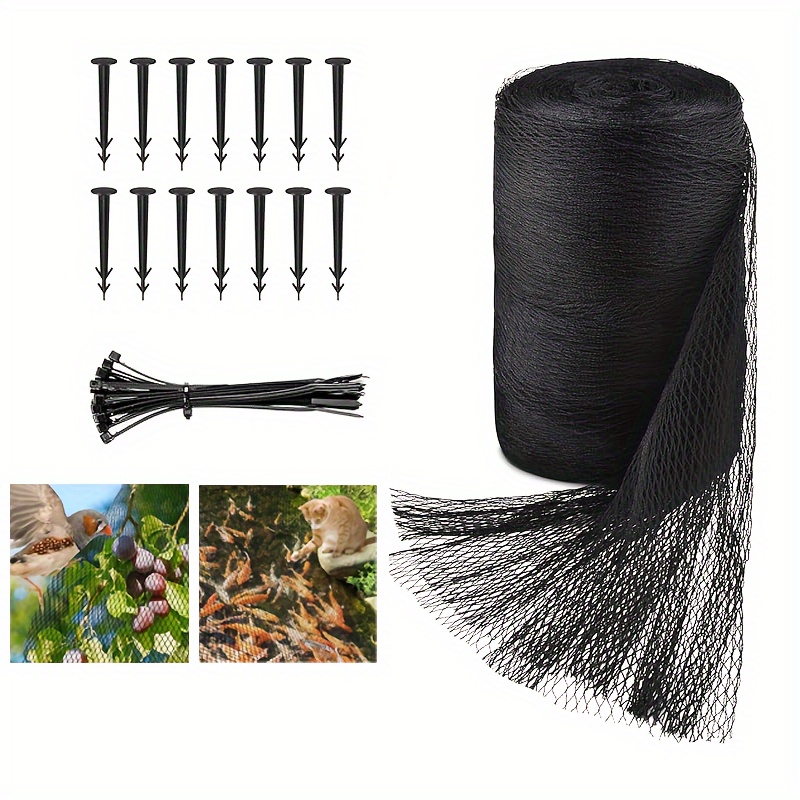Filet De Protection Pour Bassin Hexagonal – 20 Pièces Avec Attaches, Protège Poissons Des Hérons, Chats Et Ratons Laveurs - 4