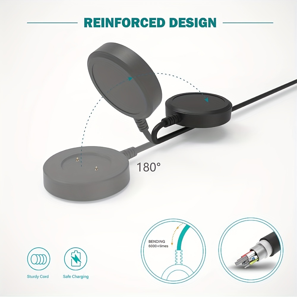 watch charger usb cable magnetic round connector Temu United - Main Image