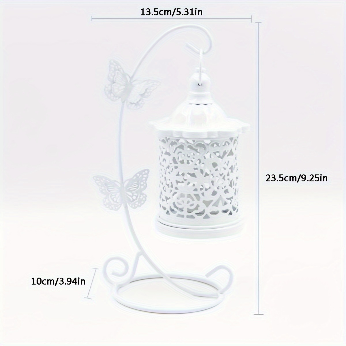 Image of Hook Iron Candlestick Aromatherapy Table Hollow Birdcage Creative Hanging Candlestick Festive Atmosphere Decoration Candlestick Dining Table Living Room Bedroom Candlestick Ornaments