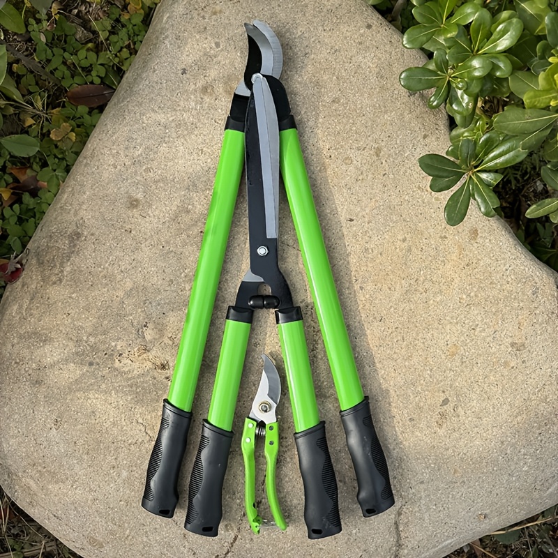 TEMU 3pcs/set Gardening Scissors 55manganese Steel Pruning Shears Pruning Shears Lawn Clippers Hedge Clippers Gardening Floral Shears Suitable For