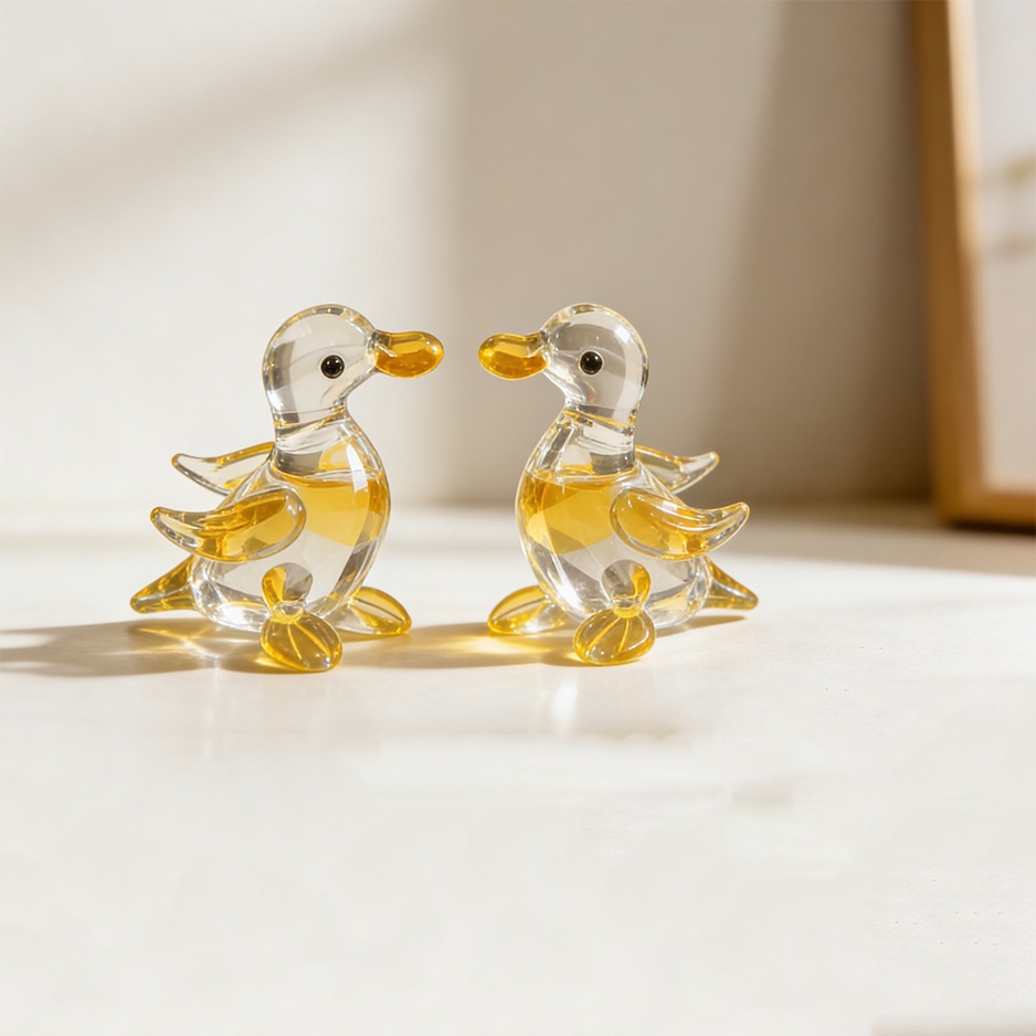 glass duck sold on Temu Canada