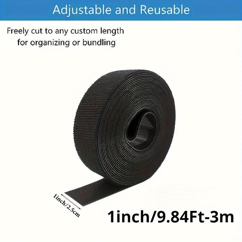 1 Roll Double-sided Strap, Cable Tie, Heavy Duty, Cable Straps, Roll For Bundling Fastening Storage And Organization