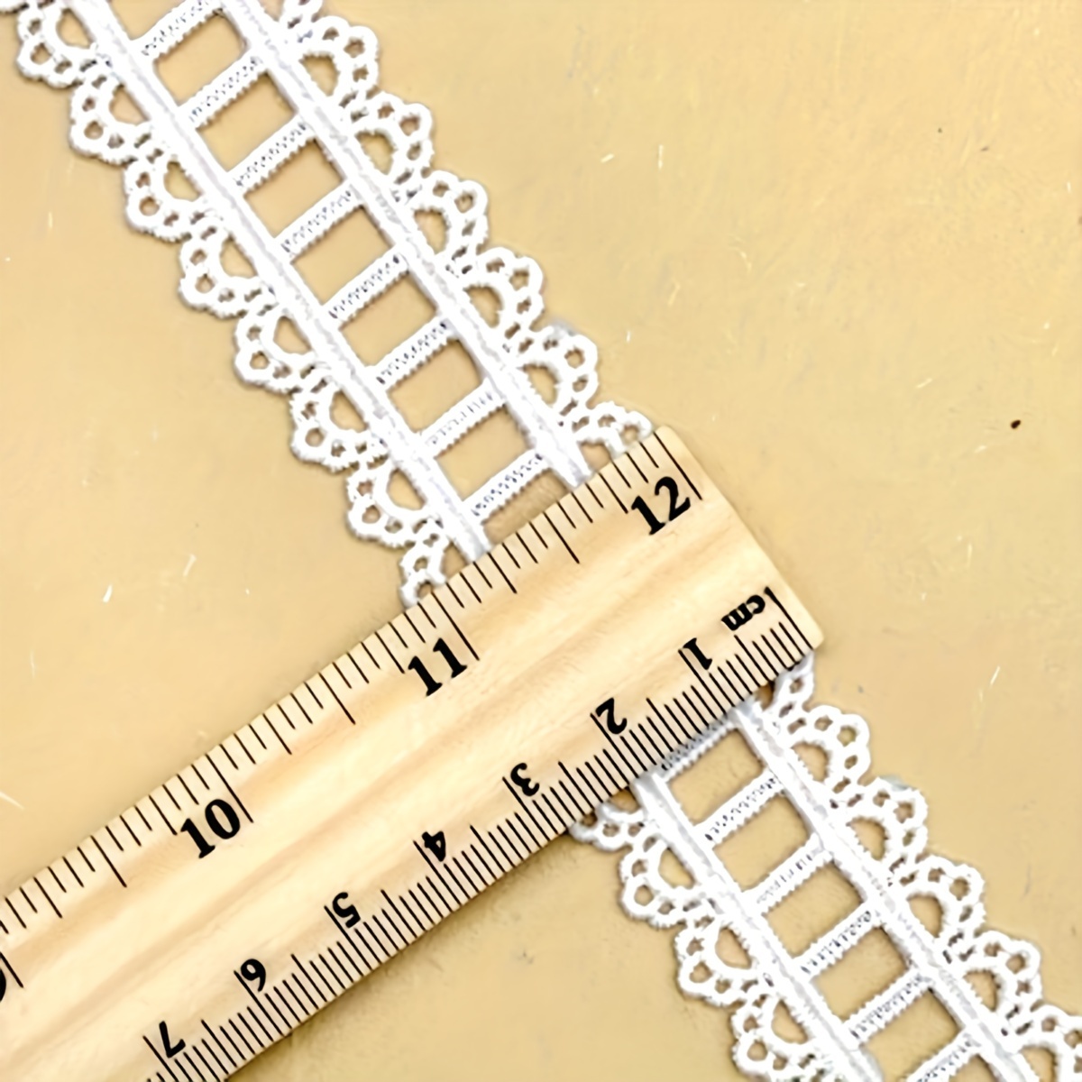 Image of 3 Yards Of Staircase Lace With Woven Straps, Hollow Thin Lines, Water-soluble Lace, Clothing Additions, Gift For Halloween And Christmas