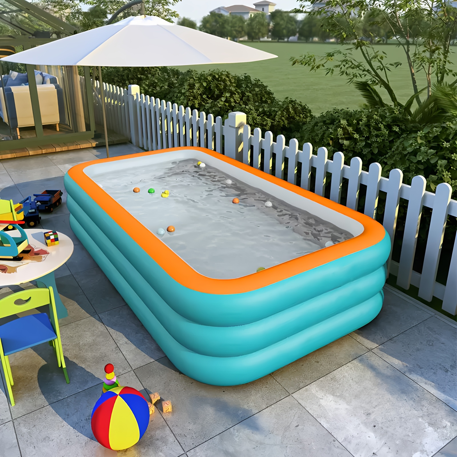 super large home inflatable swimming pool courtyard outdoor water park inflatable swimming   18 meters 4 layer pvc thickened and heightened     suitable for outdoor patio activities parties details 6