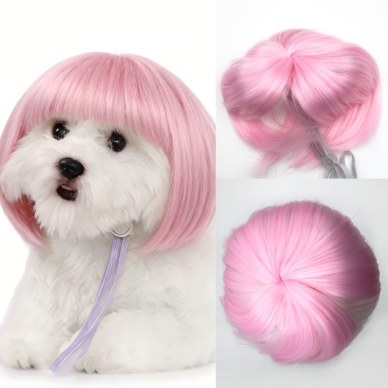 TEMU Wig, Adjustable Size With Retractable Buckle, Halloween, Parties, And Photo Props. Suitable For Pets To Wear As A Wig Accessory